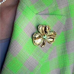 Ann Hand Shamrock Brooch